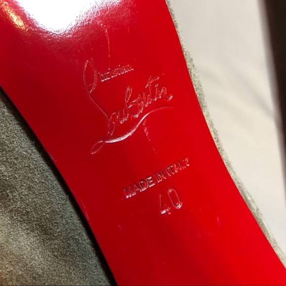 Christian Louboutin Python Suede Booties - Picture 12 of 16